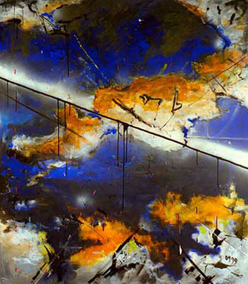 Sonnenfinsternis · 1999 · Acryl-Leinwand · 170 x 150 cm